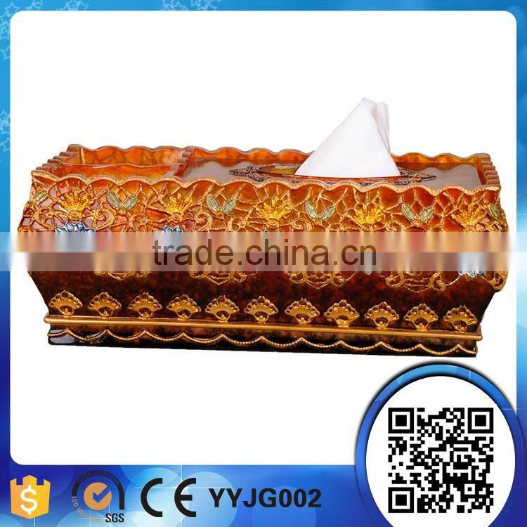 polyresin decorative toilet paper box holder