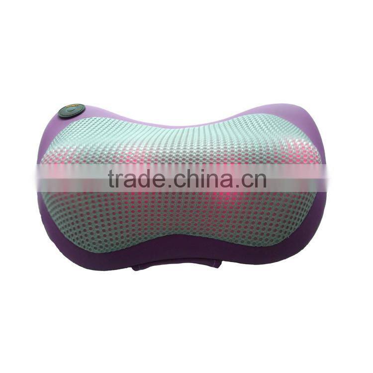 Shiatsu Neck Back Massage Pillow With Heated Ball,Free Car Charger Massage Pillow