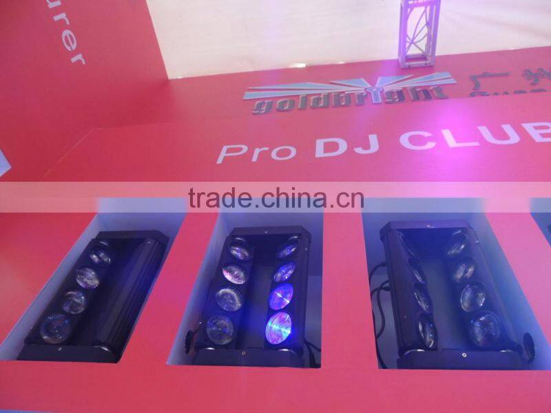 WLED New 8 pcs 4 IN 1 RGBW (WHITE) 10W led beam mini light show