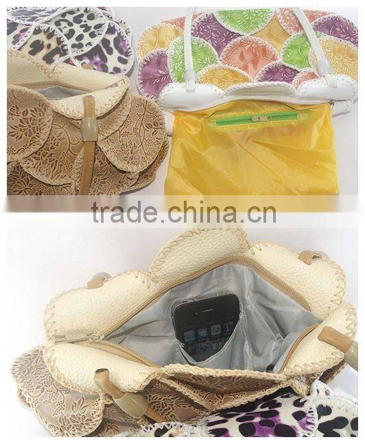 famous designer handbag durable colorful cowhells material hot sale fashion