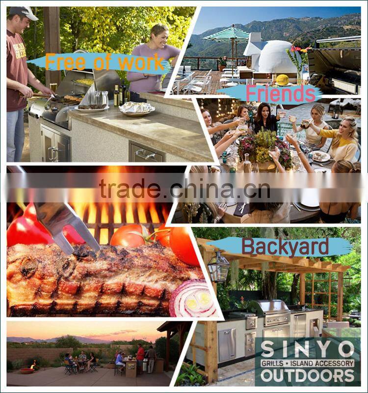 High Quality Stainless Outdoor Grill Island Single Door Horizontal