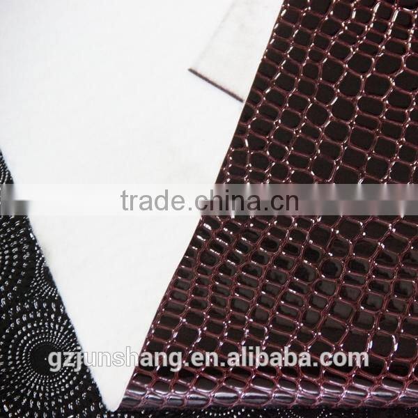 Hot sale embossed PU leather for shoe upper usage with fashion design