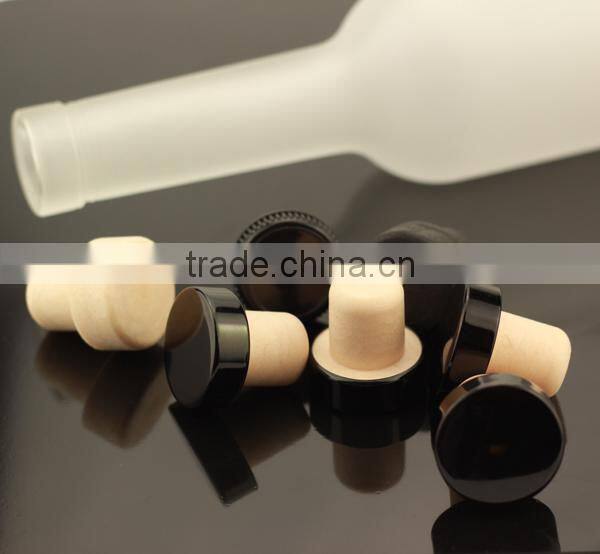 2015 new degin fancy caps empty vodka glass bottles stoppers