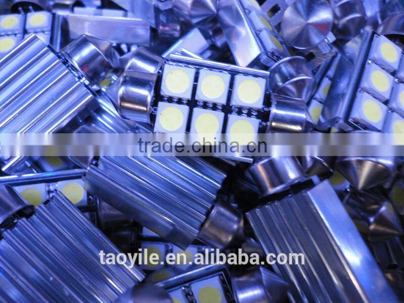 Hotsale new design high quality red 36mm 5050 auto led signal light festoon dome led light roof lamp