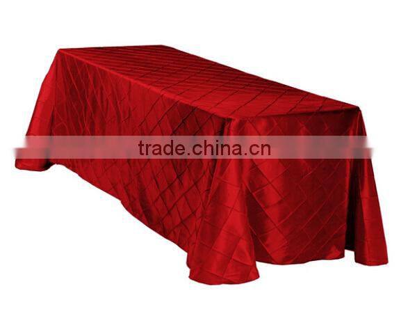 Rectangle Taffeta Tablecloth,Pintuck Tablecloth,Tablecloth Overlay