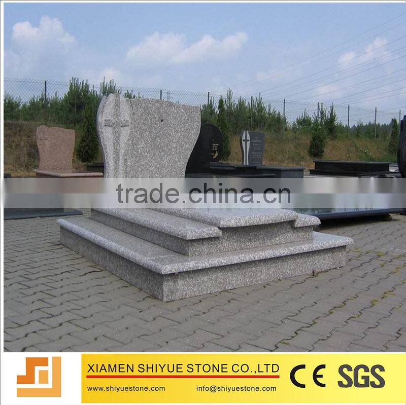 Pink granite cheap tombstone