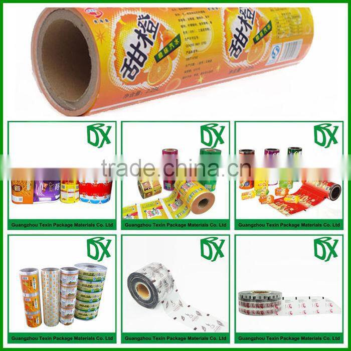Food grade Plastic Cup Sealing Film in roll/instant milk tea Laminated Packaging Film Rolls