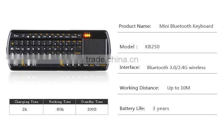 mini wireless mouse touchpad backlit bluetooth keyboard for smart tv
