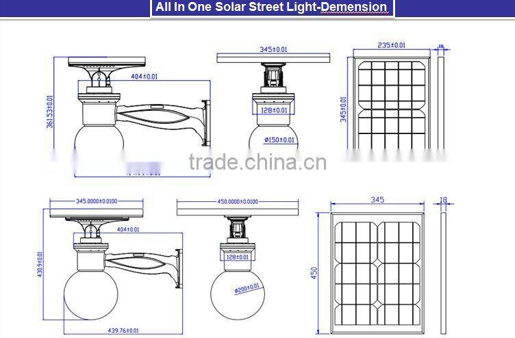 All in one led Solar Street Lights