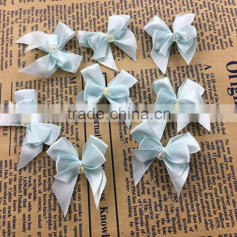 Wholesale handmade cheap decorative customized satin ribbon mini bow