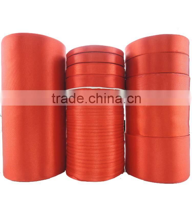 Factory wholesale 100% polyester fancy celebrate satin ribbon for ribbon flowers