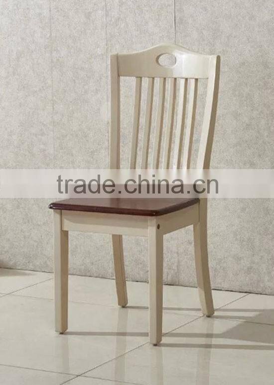 modern wooden armless dining chair in white high gloss design for dining room furniture