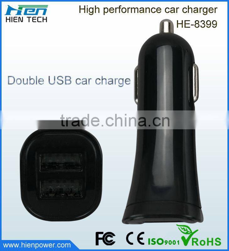2015 New Product Universal Car Charger With 2 USB Output 5V 3.4A,Double Usb Car Charger Cigarette Lighter Adapter