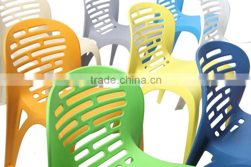 2014 high quality white stackable outdoor plastic chair price with plastic feet HC-N025