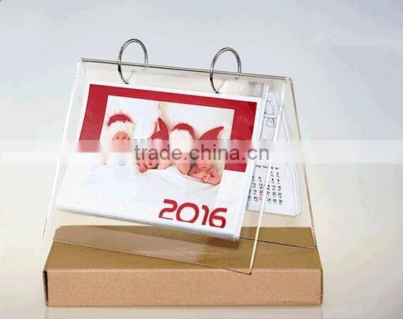 clear acrylic table calendar office calendar 4x6