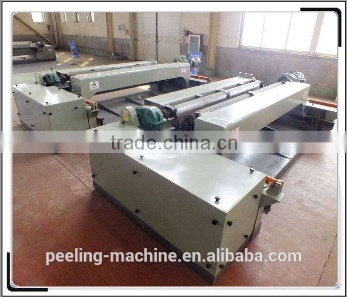 High quality double roller spindle less tree debarking machine
