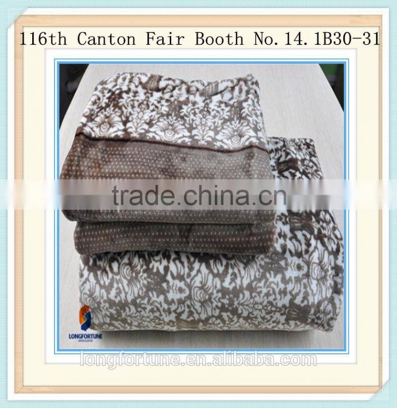 wholesale bed sheet flannel blanket set