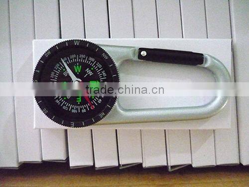 Zinc alloy climbing carabiner compass