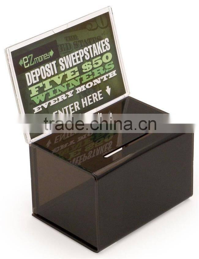 wholesale acrylic donation collection boxes