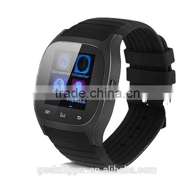 Smartwatch M26 -Black with LED Bluetooth Smartwatch M26 for Android ,IOS