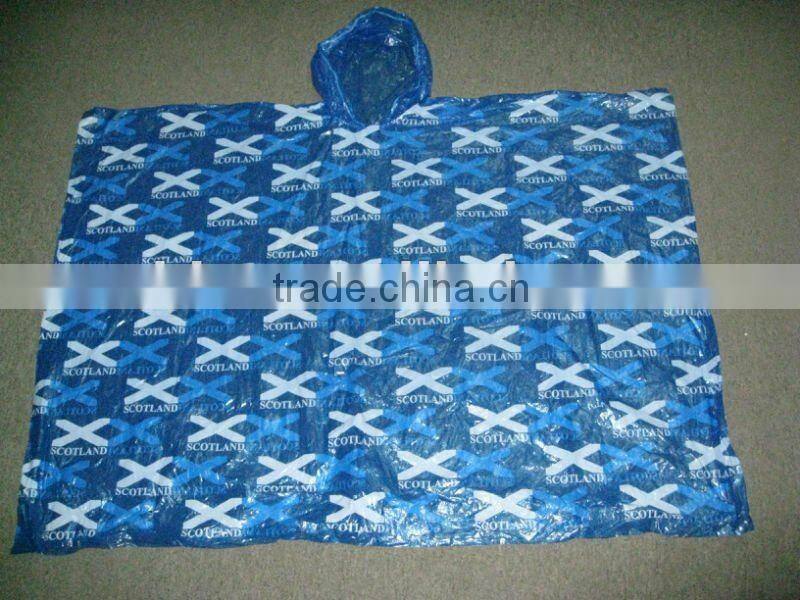 pretty 0.03mm waterproof poncho with logo,rain wear with EUROPE size A881
