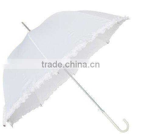 Lilly White Wedding Umbrella.lady umbrella
