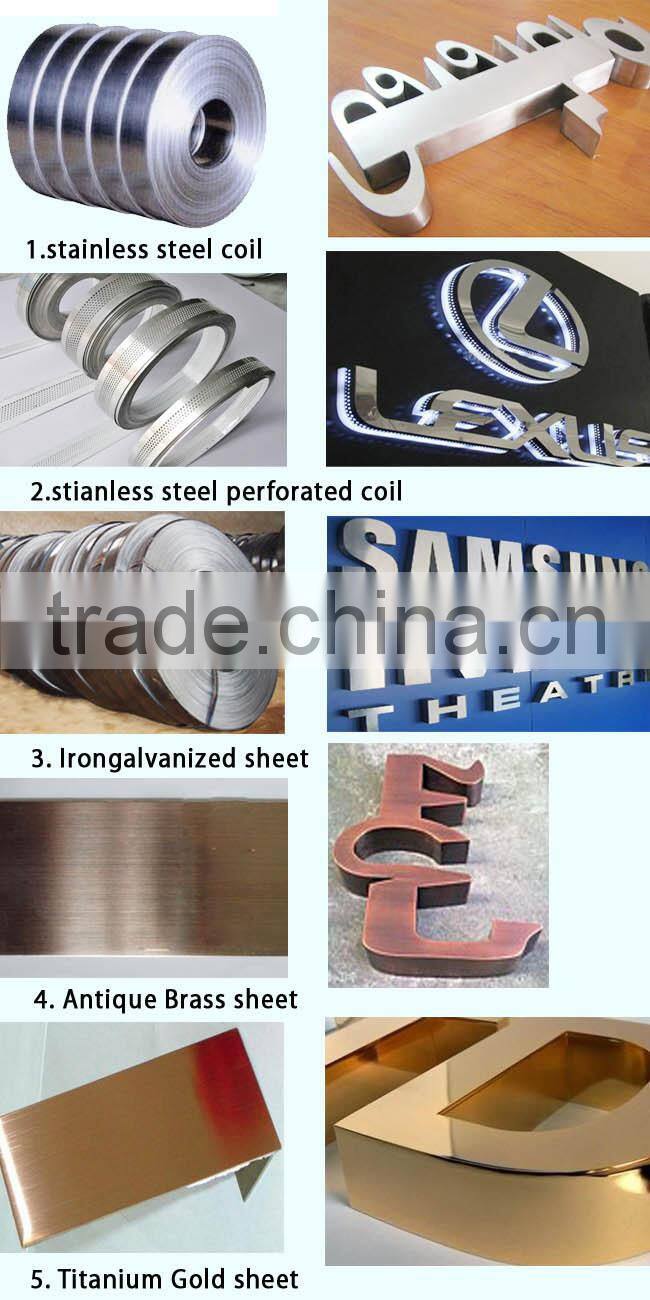 Stainless Steel CNC Channel Letters Bending and Notching Machine provide oversea serve