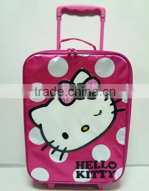 Trolley luggage bag of girl travel luggage