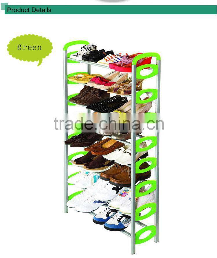 2014 Natural high quality steel shoe rack simple designs