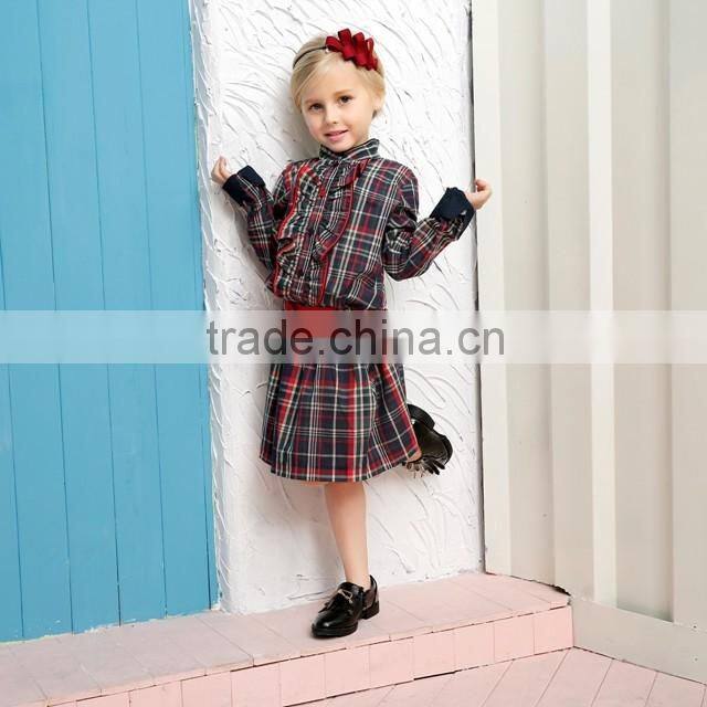 British school girl dress factory in China baby girl summer dress