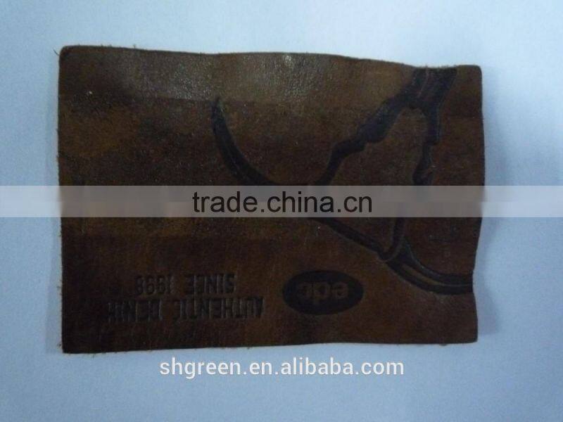 Black embossed imitation leather patch for table