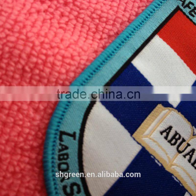 high quality woven clothing badge,weaving badge for caps/hats