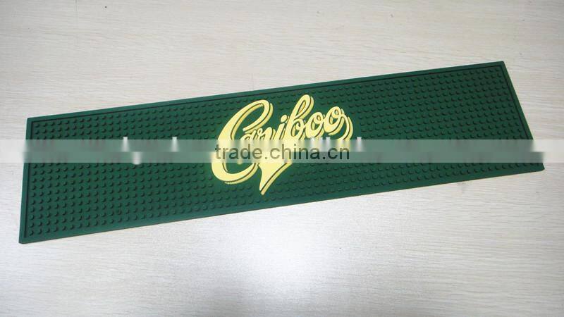 Eco-Friendly Soft Silicone PVC Logo Bar Rail Mats