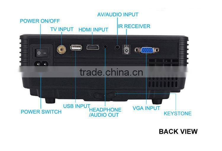 Newest 2015 Full HD Proyector Beamer LED Mini Video LCD 1080P 3D Home Theater mini Projector