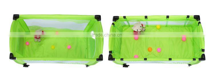 SGS certicification travel baby playpen/cot, baby play yard with door