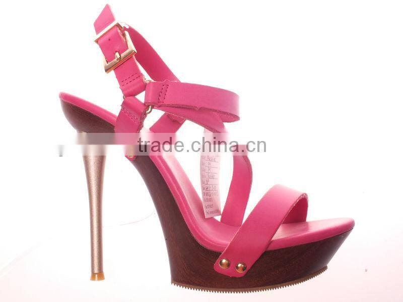 Pink ladies shoe high heel sandals fashion design