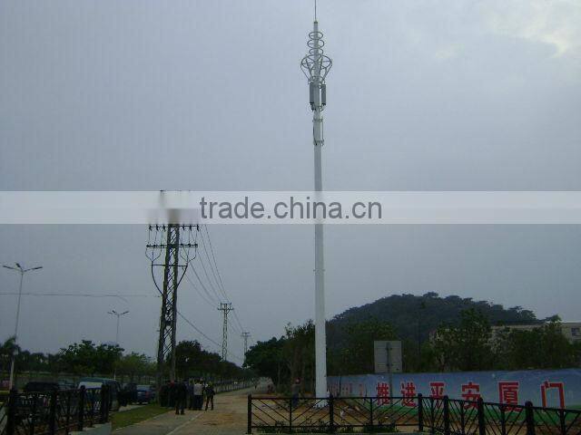 4G BTS telecommunication steel towers monopole antenna tower