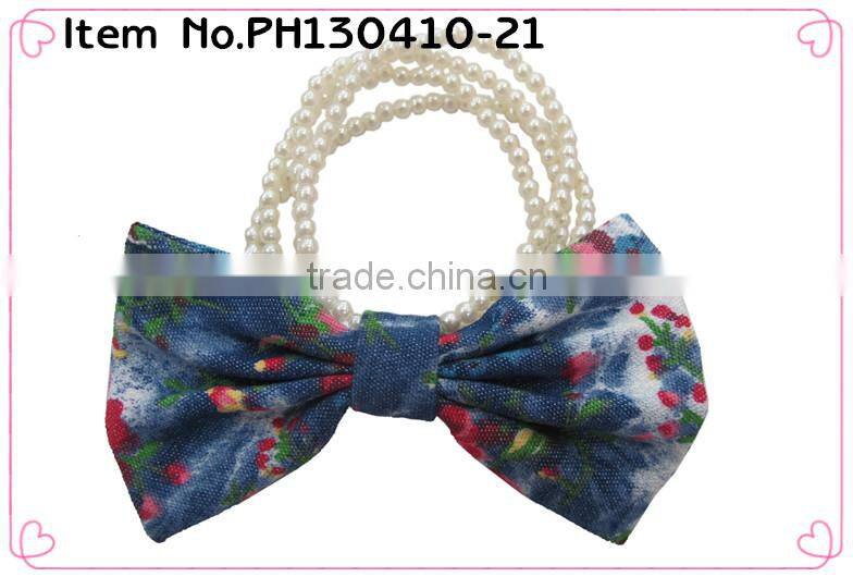 mini elastic hair bands with bead