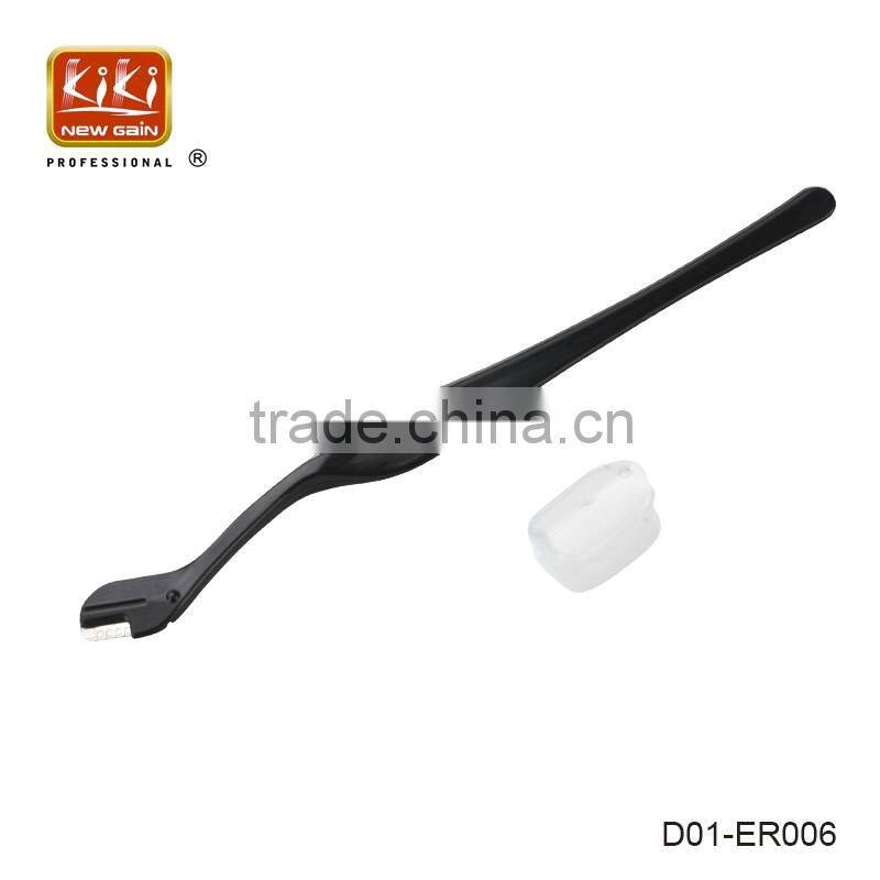 Slanted Plastic Eyebrow Trimmer And Shaper. Plastic shaving razor D01-ER006