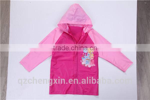 sex girl picture printing pink girls raincoat