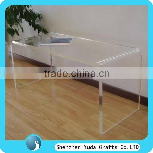 Printed plexiglass end table dining table customized white acrylic coffee table