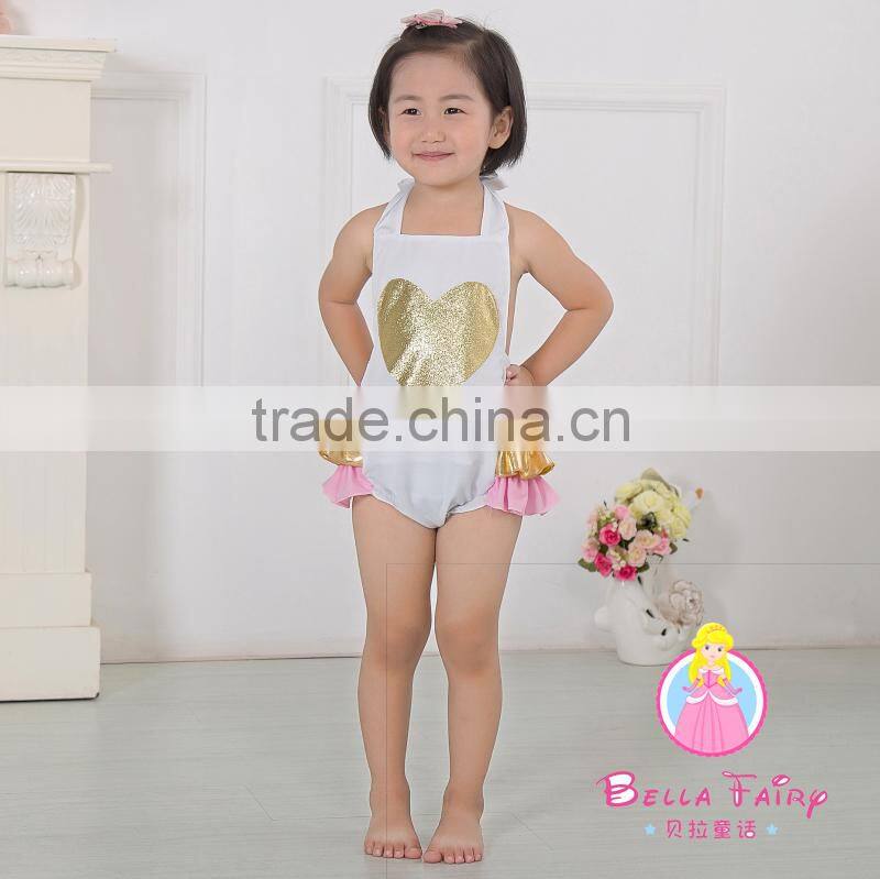 2016 adorable wholesale high quality Sequin bubble rompers