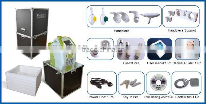 Multifunctional ipl laser rf for hair removal, skin rejuvenation, tattoo removal and weight loss