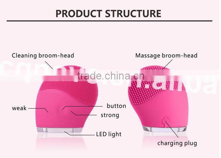 super silicone face brush, facial exfoliating brush for face care, brush electrical facial massage