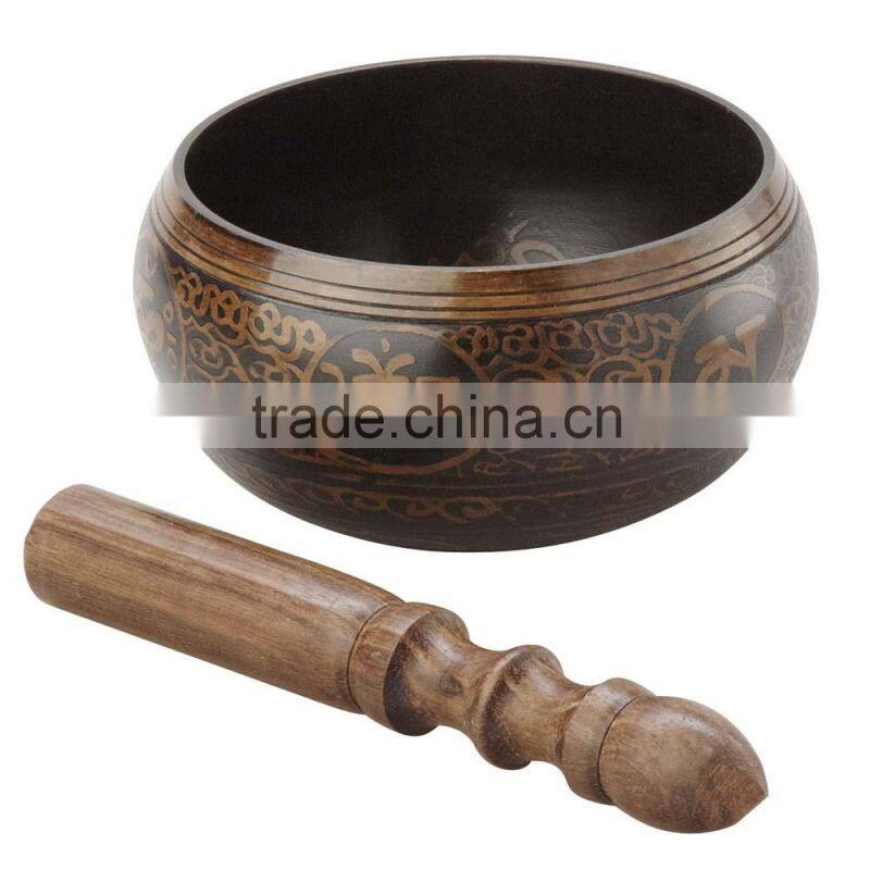 BRASS SINGING BOWL - MACHINE MADE Wicca Witch Pagan Yoga Goth New Age Reiki , Brass Singing Bowls / Metal Singing Bowls / Antiqu