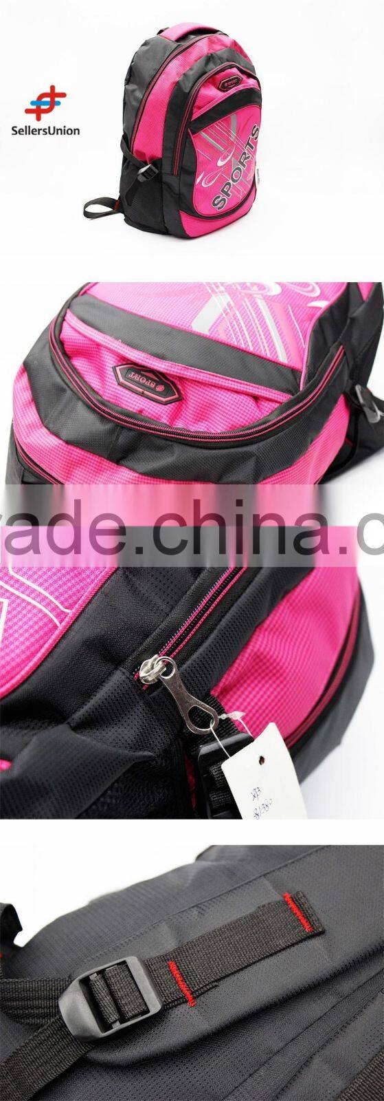 No.1 yiwu exporting commission agent wanted Multifunctional Pink Sport Backpack