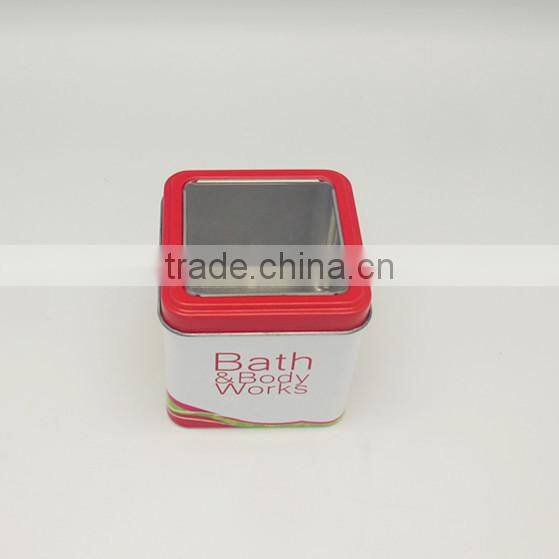 Promotion excellent chocolate candy square tin box wholesale with ISO certified