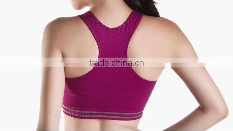 New Hot Sexy Girls Seamless Sports Bra Yoga Fitness Padded Stretch Seamless Gym Tank Top Bra
