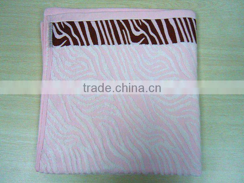 Hemstitched bath towel