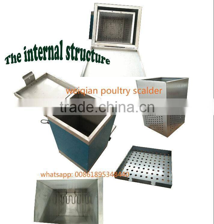 70 Liters WQ-ES70L good quality good price poultry scalder with water tap and basket/chicken scalder/chicken plucker machine CE